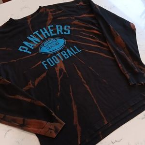 Distressed North Carolina Panthers long sleeve